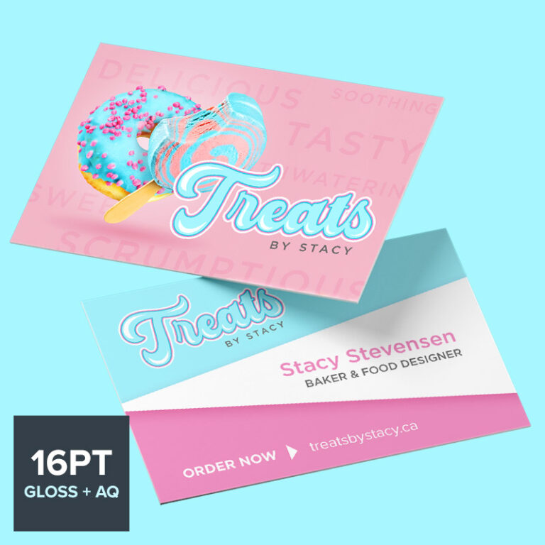 gloss aqueous finish business card printing