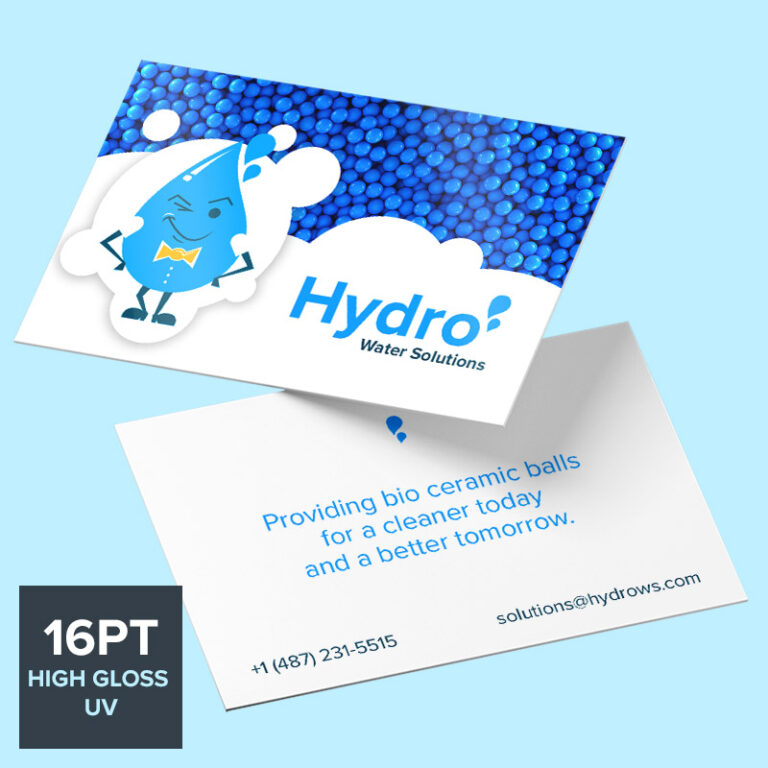 high gloss UV business card printing
