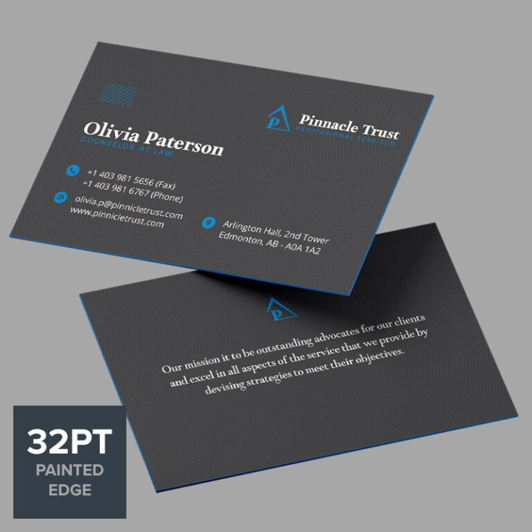 thick painted edge business card printing