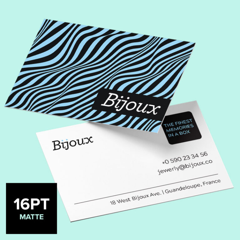 matte business card printing