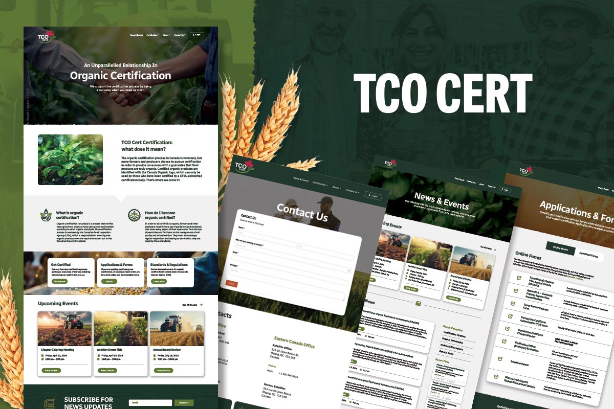 TCO Cert Web Design and Trade Show Banner Printing
